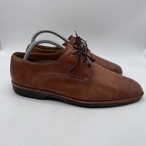 Bally Cabriel Men's Leather Oxford Dress Shoes Made in Italy Brown Size 7E